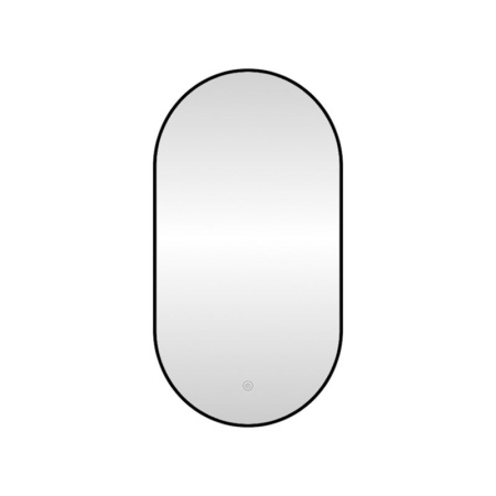 Зеркало с подсветкой LED Fixsen FX-3080B овальное 40х80 см, черное