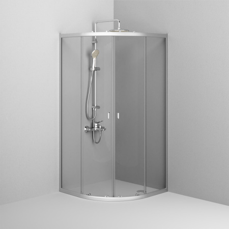 W88G-205-090MT64 X-Joy Twin Slide,  Душевое ограждение AM.PM без  поддона, 90x90, профиль мат хром