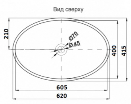 Раковина накладная CeramaLux 9433