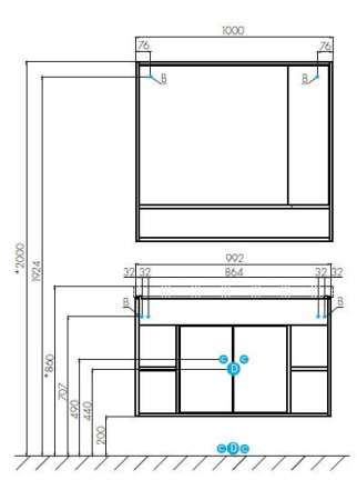 Зеркальный шкаф AQUATON Флай 100 белый, дуб крафт 1A237802FAX10