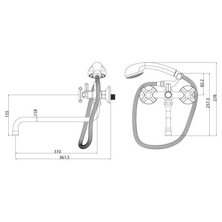 Смеситель Lemark Promotion LM6051C для ванны