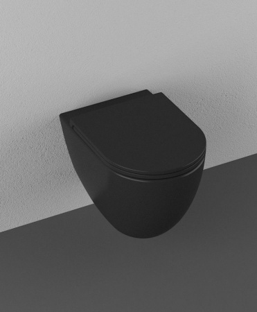 Унитаз ISVEA Infinity подвесной 365*530*400 -черный матовый 10NF02001SV-2N