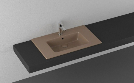 Раковина ISVEA SistemaT накладная 810*465*140 1 цвет коричневый матовый 10SL51081SV-2H