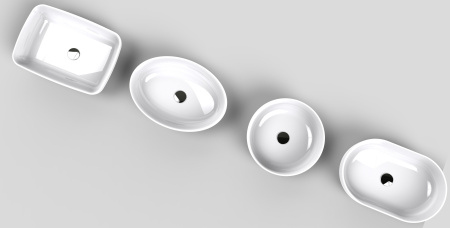 Умывальник Турин 410 Круг, Белый