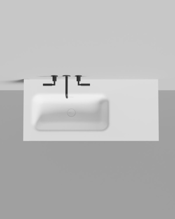 Раковина столешница Salini ONDA FLOW ROUND 72, белый, 14022052MN