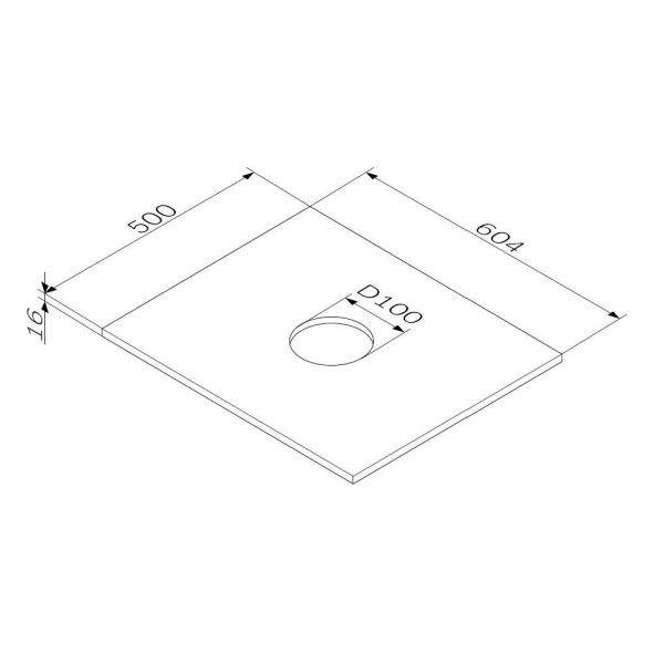 M8FST0600OF Func Столешница AM.PM, 60 см, цвет дерево текстурир-ое