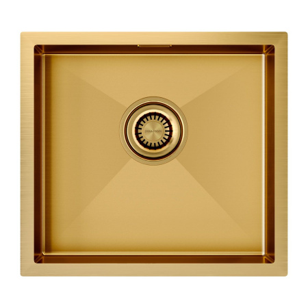 Мойка Paulmark ALLER 48 UNI PM804844-BG 440х480х200 мм, нержавеющая сталь AISI 304, брашированное золото
