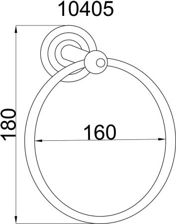Кольцо для полотенец Boheme Imperiale 10405 Золото