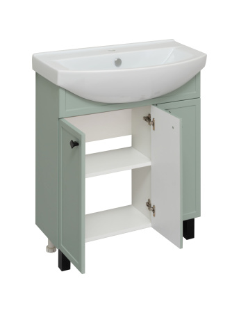 Тумба под раковину Runo мята (под умывальник Best 75 ) Римини 75 (00-00001275)
