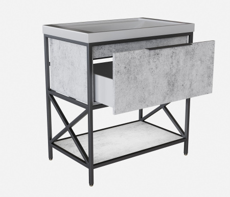 Тумба под раковину Фостер 80 MIXLINE Бруклин-80 бетон (543950)