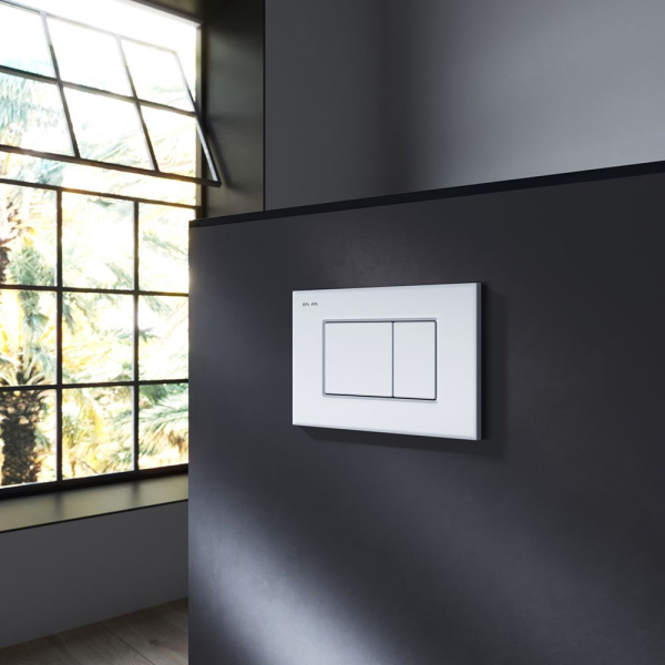 IS100251.901701 Инсталляция MasterFit с клавишей S глянц хром с подвесным унитазом Gem FlashClean с сиденьем