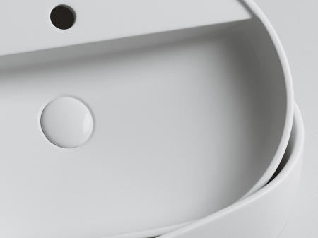 Умывальник накладной Ceramicanova Element 600*400*125мм, Белый, CN6035