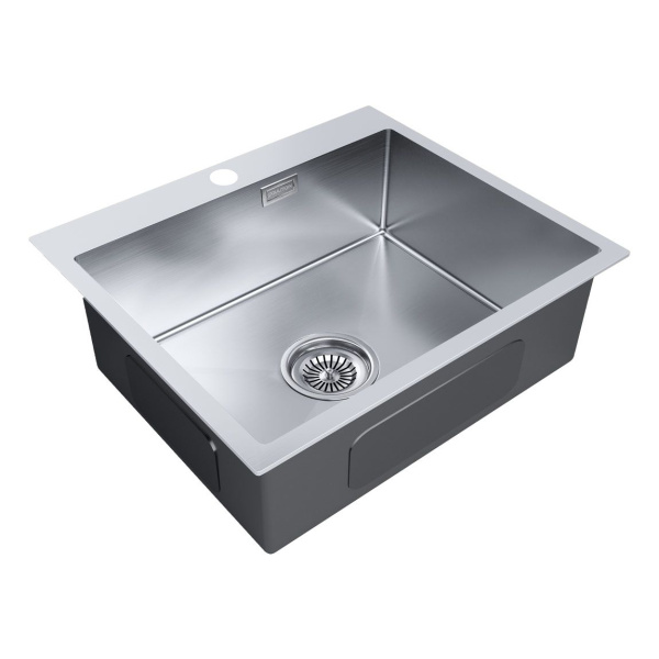 Мойка Paulmark KRONER 59 PM215951-BS 510х590х200 мм, нержавеющая сталь, нержавеющая сталь