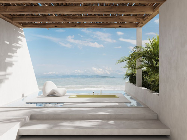 Ванна встраиваемая Salini CASCATA KIT 170x70 покраска по RAL полностью, S-Stone, матовый 104823MF