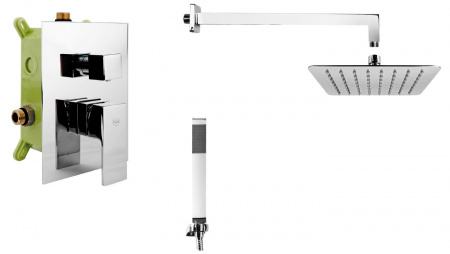 Душевая система Armatura Mokait 5539-501-00 со смесителем, встраиваемая, хром