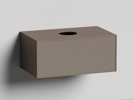 Подвесной модуль Salini Armonia 900x400 с вырезом под сифон, бронза, 27A.1.900.400.04.1