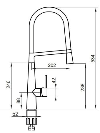 Смеситель для мойки Ahti Kemi KM813019