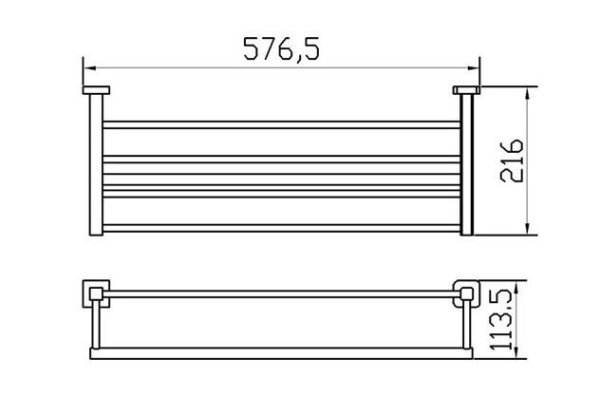 Полотенцедержатель CeramaLux Quadro 61910