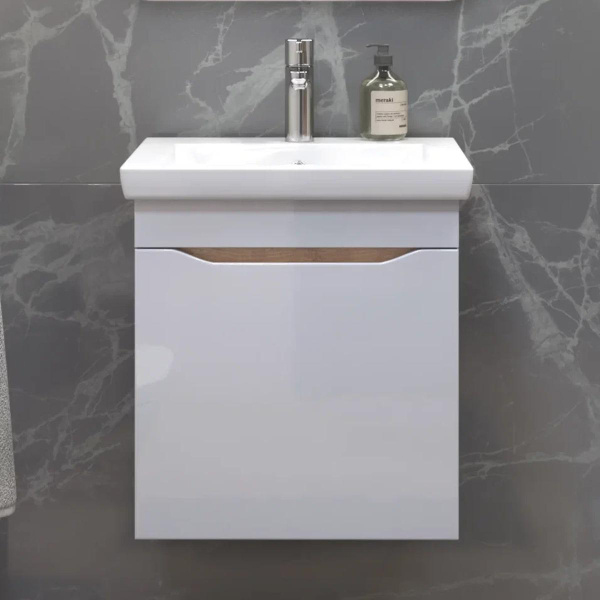 Тумба под раковину подвесная VIGO Grani 028 дуб золотой, 50 см