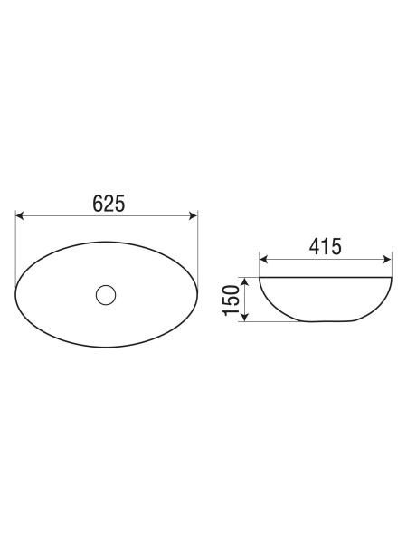 Раковина накладная WeltWasser WW SK ELBACH 3077
