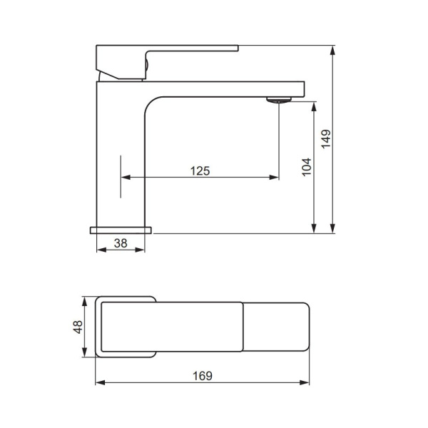 530210500 Gala Смеситель для умывальника Damixa, розовое золото