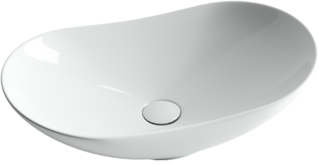 Умывальник чаша накладная овальная  Ceramicanova Element 620*360*145мм, Белый, CN6015