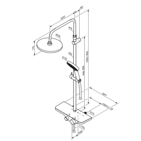 Душевая система AM.PM 947730300 Apollo
