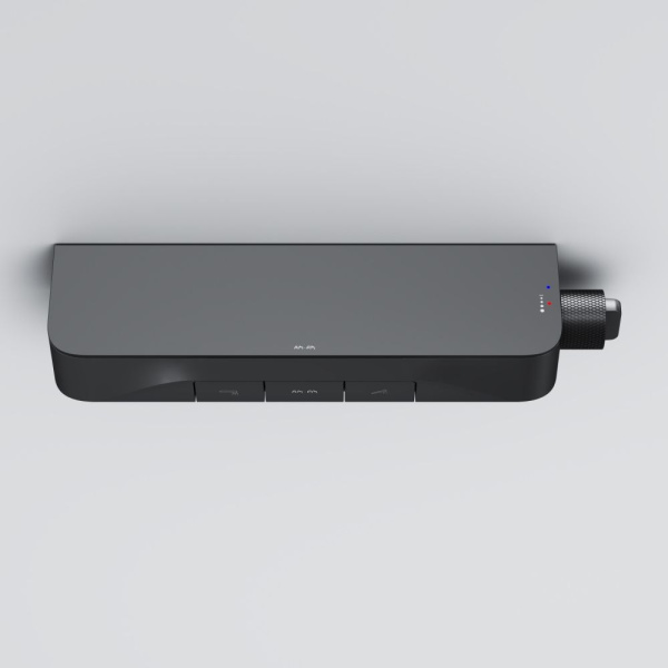 F8F10522 Func Cмеситель для душа AM.PM, кнопочный с полкой, с изливом, черный