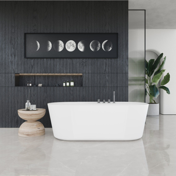 Ванна AQUAme акриловая отдельностоящая AQM3505MW-R