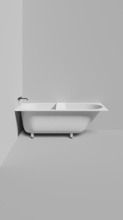 Полка для встраиваемой ванны Salini GABBIANO IN 780/2, белый, 1906206M