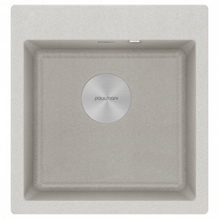 Мойка Paulmark KANTE 50 PM105152-GR 520х510х200 мм, IT-GRANIT, серый