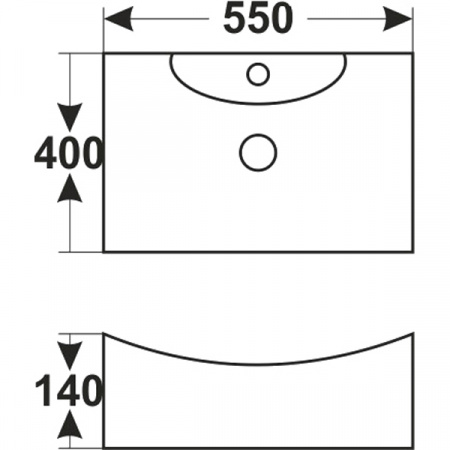 Раковина MELANA MLN-7819
