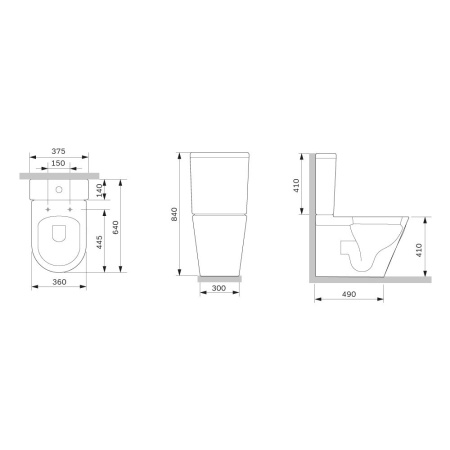 C8F8600SC Func унитазкомпакт безободковый с сиденьем микролифт