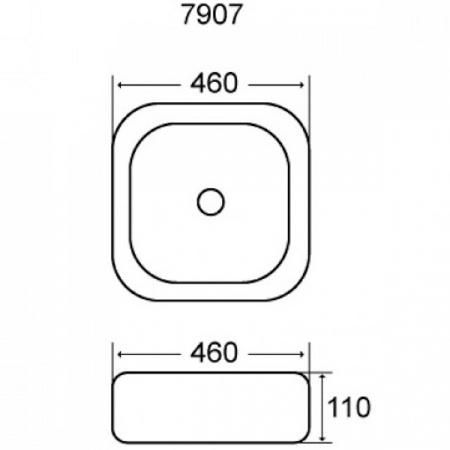 Раковина MELANA MLN-7907 (T412)