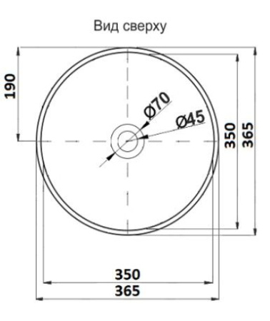 Умывальник накладной CeramaLux C1054-1