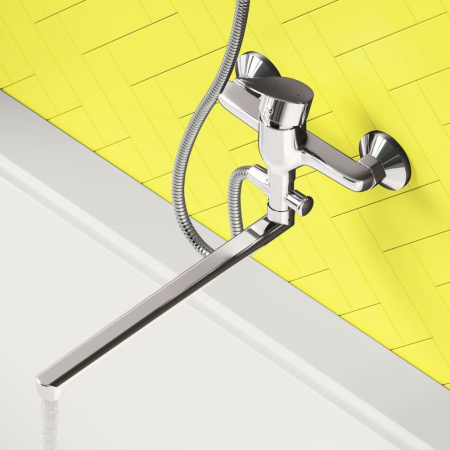 D1095000 Norma Смеситель для ванны и душа AM.PM с универсальным изливом и душевым набором