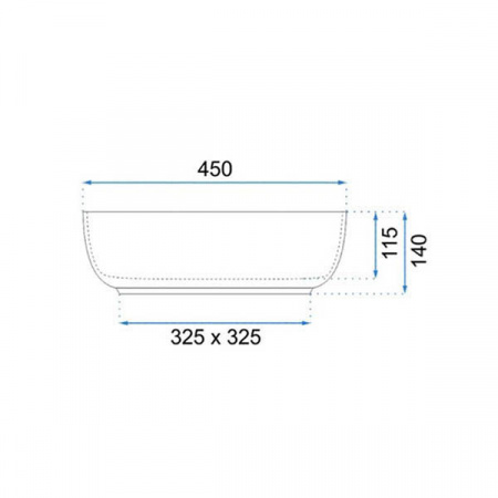 Умывальник Rea Elma Black Mat U8494