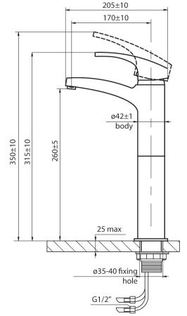 Смеситель для умывальника Ahti Savo SV202001