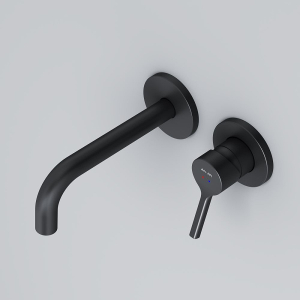 F85B72622 X-Joy S Смеситель для умывальника AM.PM монтируемый в стену, черный