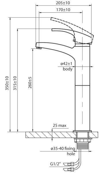 Смеситель для умывальника Ahti Savo SV202001