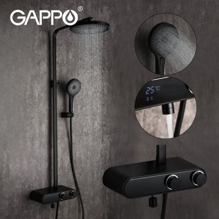 Душевая стойка со смесителем Gappo G2495-2