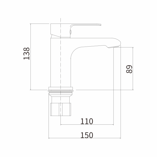 Смеситель для раковины FASHUN A1082-8, белый