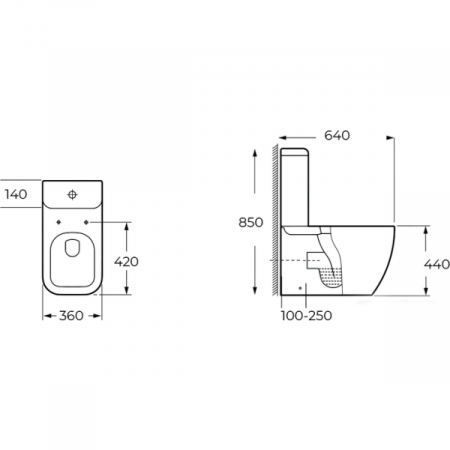 Унитаз напольный Milleau WAX 8303