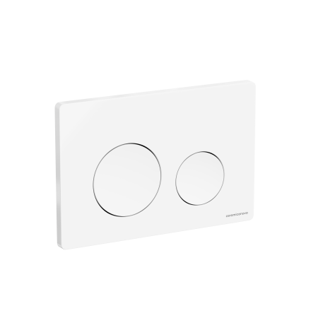 Кнопка смыва Balance, клавиши Circle, цвет белый глянцевый, CN12-001W