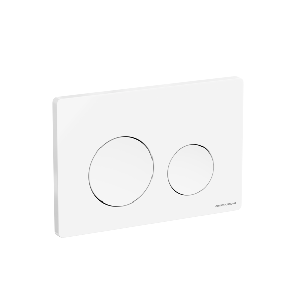 Кнопка смыва Balance, клавиши Circle, цвет белый глянцевый, CN12-001W