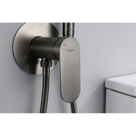 Гигиенический душ со смесителем  Raglo R10.52.09, графит