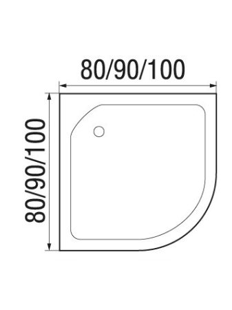 Душевая кабина River NARA LIGHT 90/15 MT 900х900х2100мм