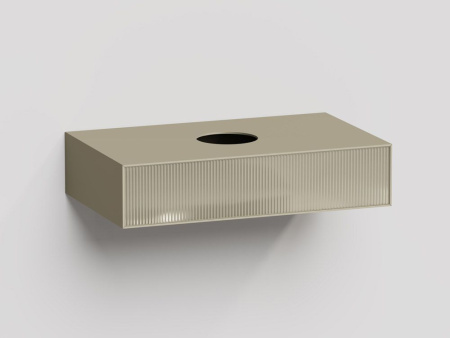 Подвесной модуль Salini Armonia 900x200 с вырезом под сифон, никель, 27A.1.900.200.12.1