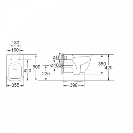 Унитаз подвесной BelBagno Alpina BB10100CH
