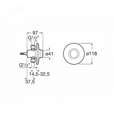 Кран для писсуара внут.подвод Roca Sprint-N 5A9024C00